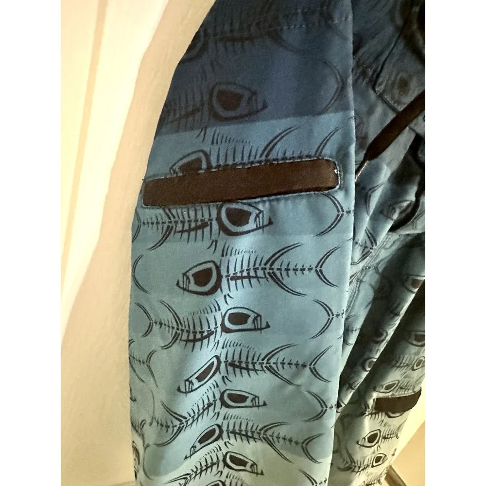 Tormenter Men's M Blue Fish Print Board Shorts Swim Trunks Swimwear
